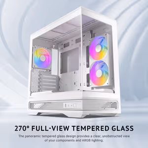Antec C2M ARGB Micro-ATX Case - White, 240mm ARGB Fan - image 13