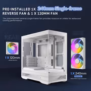 Antec C2M ARGB Micro-ATX Case - White, 240mm ARGB Fan - image 16