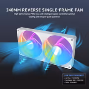 Antec C2M ARGB Micro-ATX Case - White, 240mm ARGB Fan - image 17