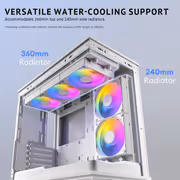 Antec C2M ARGB Micro-ATX Case - White, 240mm ARGB Fan - image 18