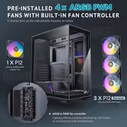 Antec C3 ARGB Mid-Tower ATX Case — 360mm Radiator, Type-C - image 22