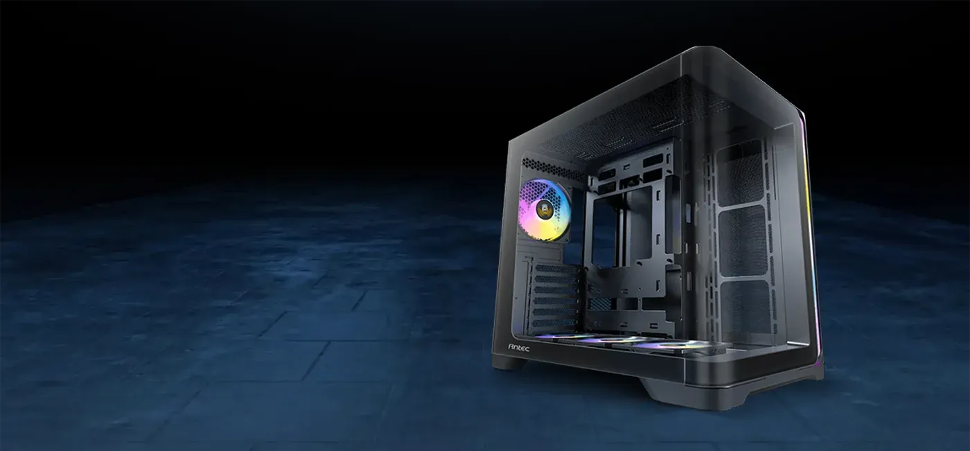 Antec C5 Curve ARGB featuring seamless curved tempered glass panels
