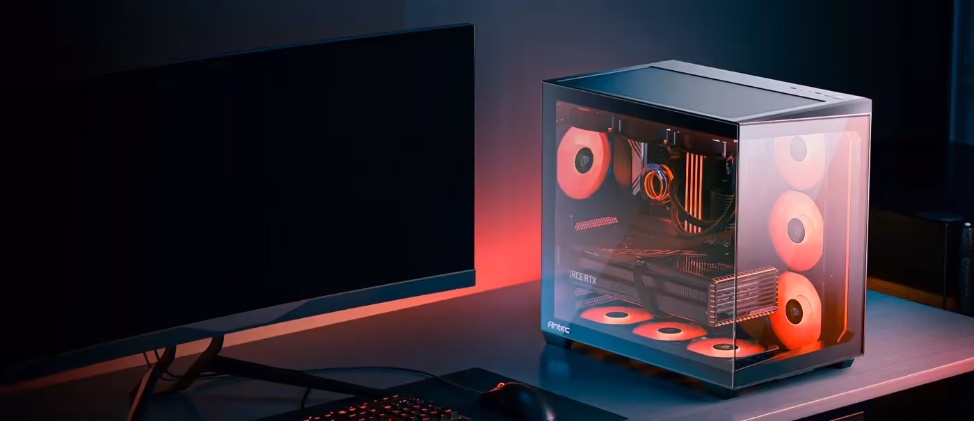 Antec C5 RGB Gaming Case - Desktop Perspective