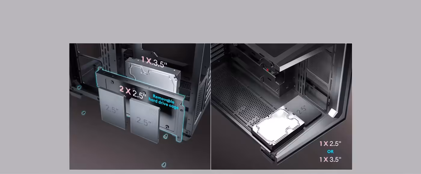 Antec C5 RGB Storage Compatibility - Desktop View