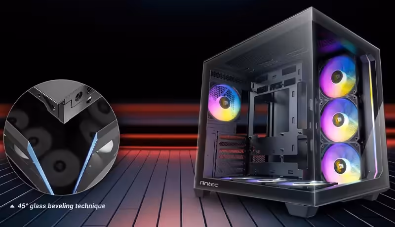 Antec C5 RGB Gaming Case Tempered Glass - Mobile Perspective