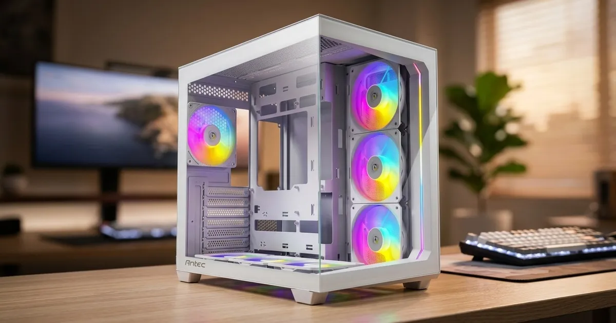 Antec C5 ARGB White Mid-Tower ATX Case with 7 Fans | Evetech