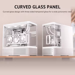 Antec C6 Curve Air Mid Tower Case - White, 3 PWM Fans - image 12