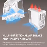 Antec C6 Curve Air Mid Tower Case - White, 3 PWM Fans - image 14