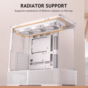Antec C6 Curve Air Mid Tower Case - White, 3 PWM Fans - image 17