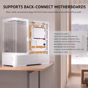Antec C6 Curve Air Mid Tower Case - White, 3 PWM Fans - image 19