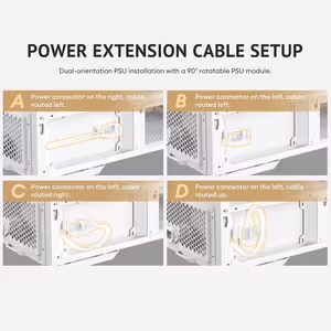 Antec C6 Curve Air Mid Tower Case - White, 3 PWM Fans - image 22