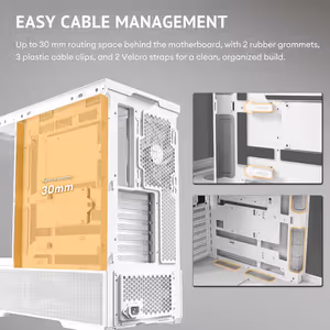 Antec C6 Curve Air Mid Tower Case - White, 3 PWM Fans - image 26
