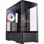 Antec C6 Curve ARGB Mid Tower Case - Black, 3 ARGB Fans - image 4