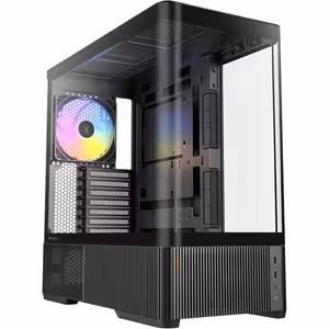 Antec C6 Curve ARGB Mid Tower Case - Black, 3 ARGB Fans - image 4