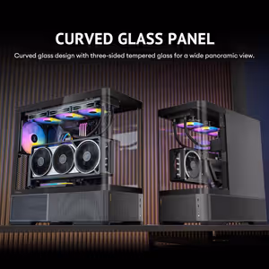 Antec C6 Curve ARGB Mid Tower Case - Black, 3 ARGB Fans - image 11