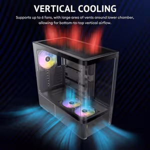 Antec C6 Curve ARGB Mid Tower Case - Black, 3 ARGB Fans - image 12