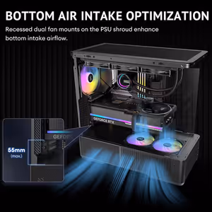 Antec C6 Curve ARGB Mid Tower Case - Black, 3 ARGB Fans - image 14