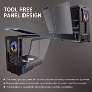 Antec C6 Curve ARGB Mid Tower Case - Black, 3 ARGB Fans - image 19