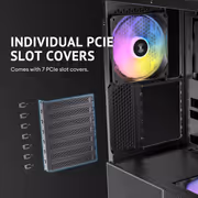 Antec C6 Curve ARGB Mid Tower Case - Black, 3 ARGB Fans - image 22