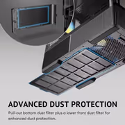 Antec C6 Curve ARGB Mid Tower Case - Black, 3 ARGB Fans - image 24