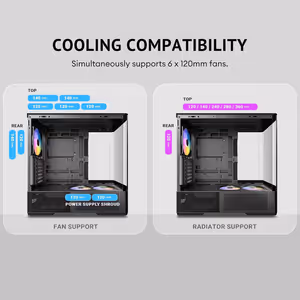 Antec C6 Curve ARGB Mid Tower Case - Black, 3 ARGB Fans - image 26