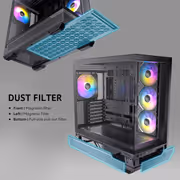 Antec C7 ARGB Gaming Case Black with Glass & Fans - image 37