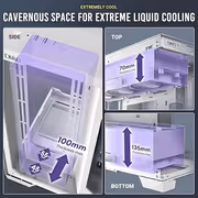 Antec C8 Aluminum White Full‑Tower E-ATX PC Case - 360mm Radiator - image 15