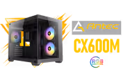 Antec CX600M RGB Gaming Case — Micro-ATX/ITX, 270° View - image 1