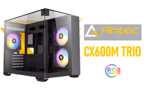 Antec CX600M Trio ARGB Gaming Case - Black - Image 1