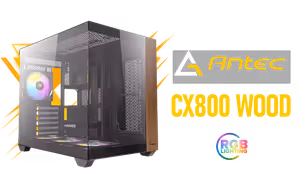 Antec CX800 Wood ARGB Gaming Case Black - Image 1