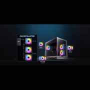 Antec CX M3 ARGB Mini Tower Case - Black, 6 ARGB Fans - image 7