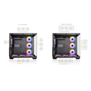 Antec CX Mirror Mid Tower Case - Black | 7 ARGB Fans - image 4