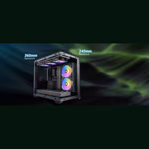 Antec CX Mirror Mid Tower Case - Black | 7 ARGB Fans - image 8