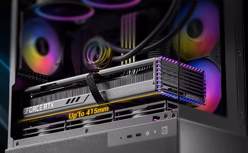 Support for RTX 40 Series GPUs in Antec CX500M RGB Micro ATX Case in White - mobile view