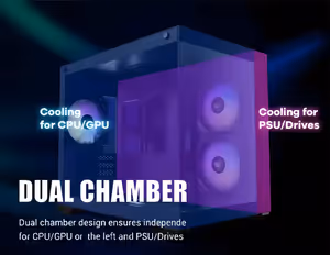 Antec CX600M RGB Gaming Case — Micro-ATX/ITX, 270° View - image 7
