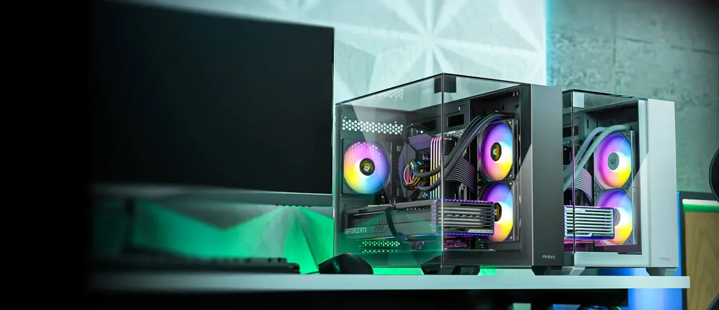 Antec CX600M Trio ARGB Gaming Case showcasing three pre-installed ARGB fans
