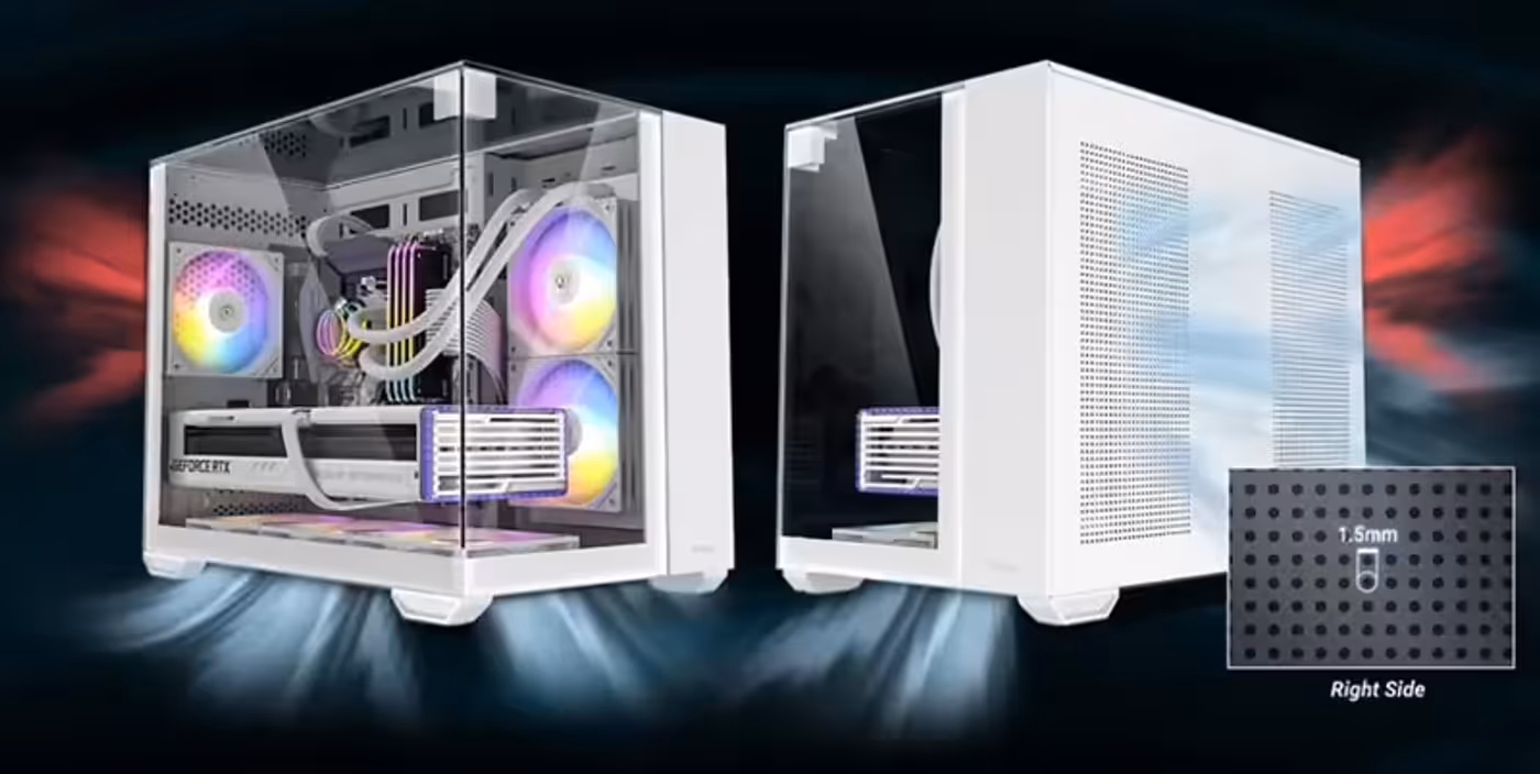 Vertical airflow intake mechanism with dust filtration for hardware protection