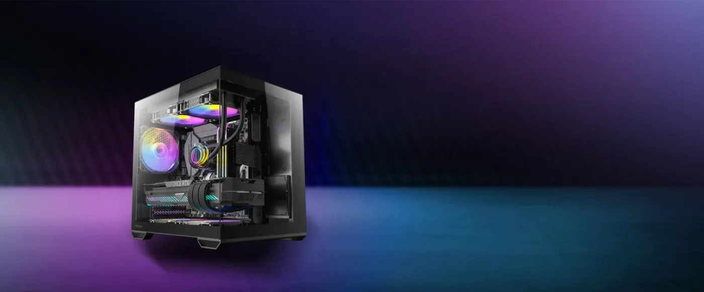 Antec CX60M ARGB Case with panoramic glass front and side panels