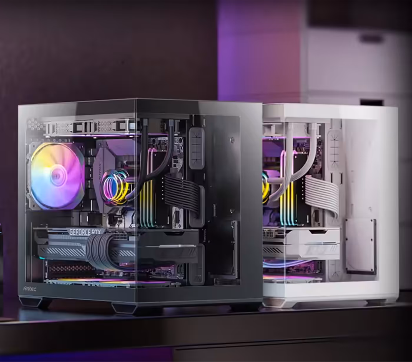 Antec CX60M ARGB Mini Tower Gaming Case featuring front and side glass panels