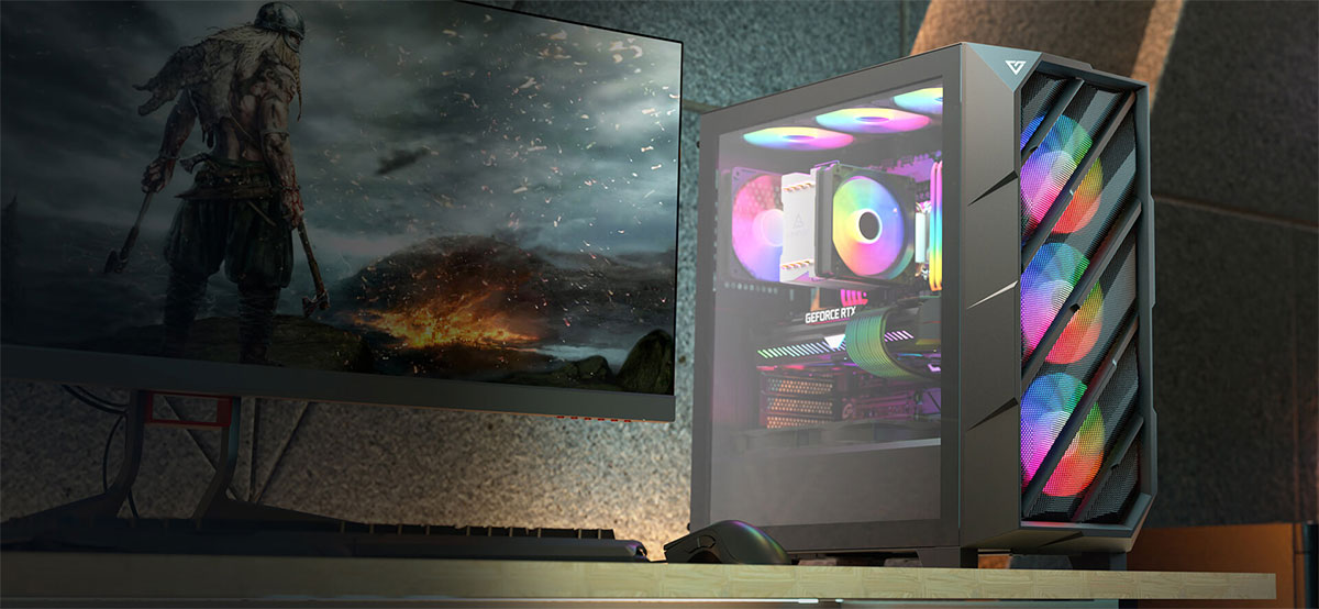 Antec DP503 Mid-Tower Gaming Case - Desktop View