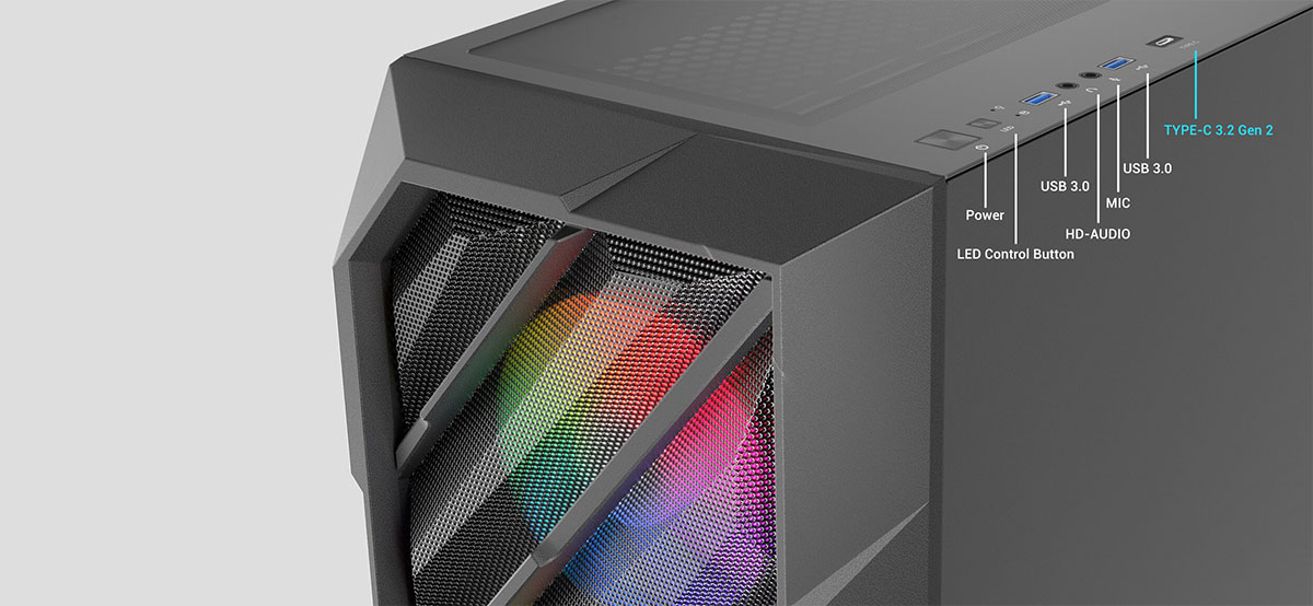 Antec DP503 Type-C 3.2 Gen 2 - Desktop View