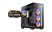 Antec C3 ARGB Mid-Tower ATX Case — 360mm Radiator, Type-C - image 1