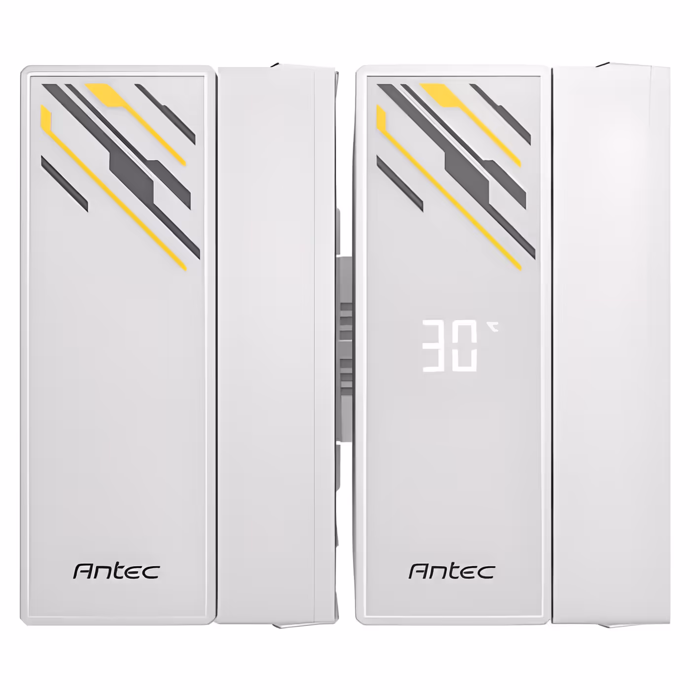 Top view of the white F620 Digital Pro covers with a digital temperature readout