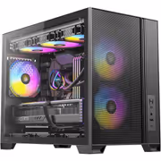Antec Flux M Micro-ATX Case - Black | 6 PWM Fans - image 2