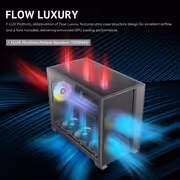 Antec Flux M Micro-ATX Case - Black | 6 PWM Fans - image 3