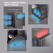 Antec Flux M Micro-ATX Case - Black | 6 PWM Fans - image 5