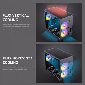 Antec Flux M Micro-ATX Case - Black | 6 PWM Fans - image 7