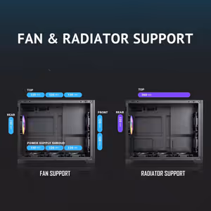 Antec Flux M Micro-ATX Case - Black | 6 PWM Fans - image 9