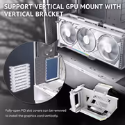Antec Flux Pro White Full-Tower E-ATX PC Case - High Airflow, 6 PWM Fans - image 19