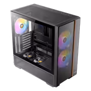 Antec Flux Rear Mid Tower Case - Black | 5 PWM Fans - image 5